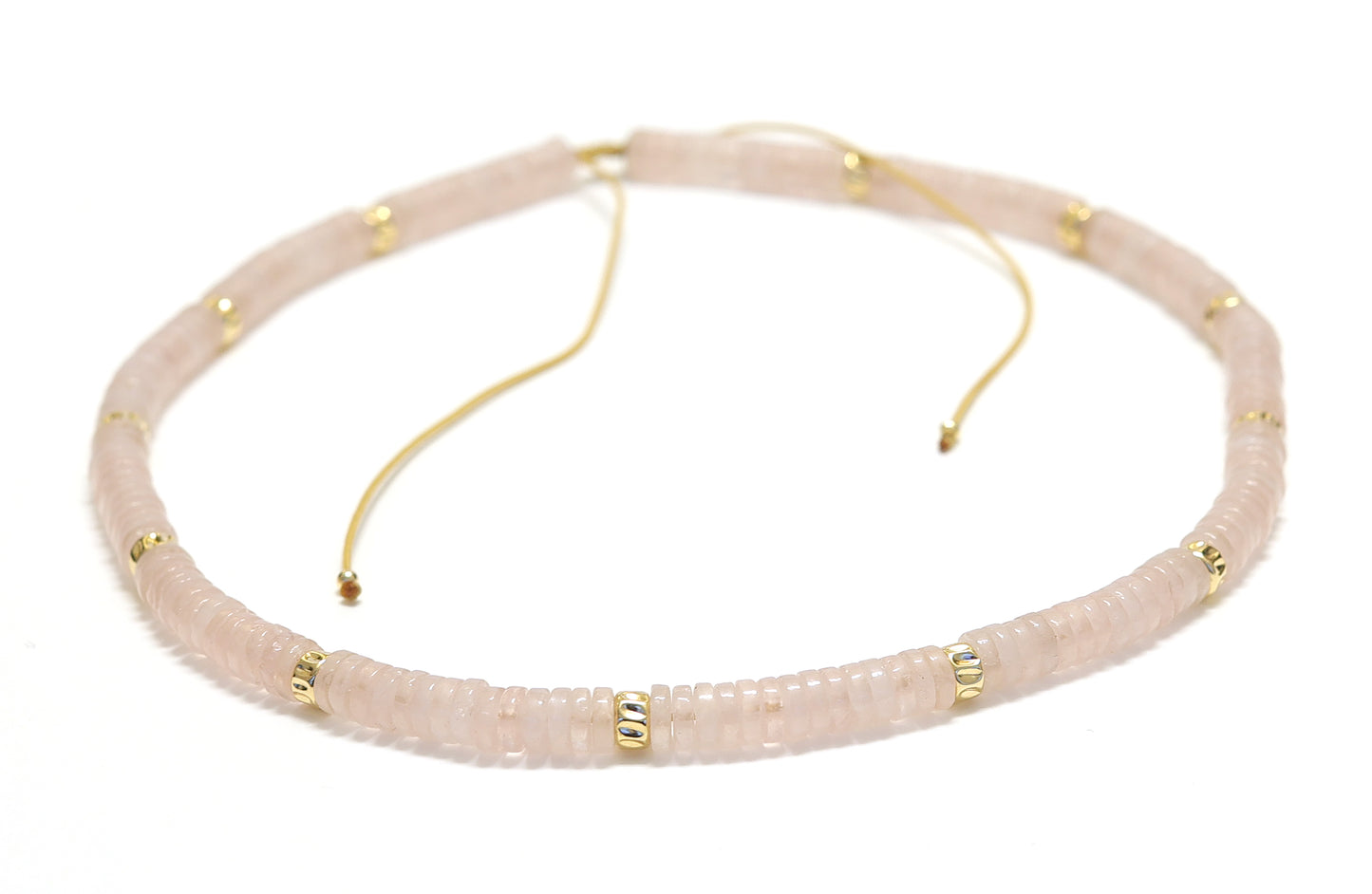 Collier Unisexe réglable collection Caroline en pierre de Quartz