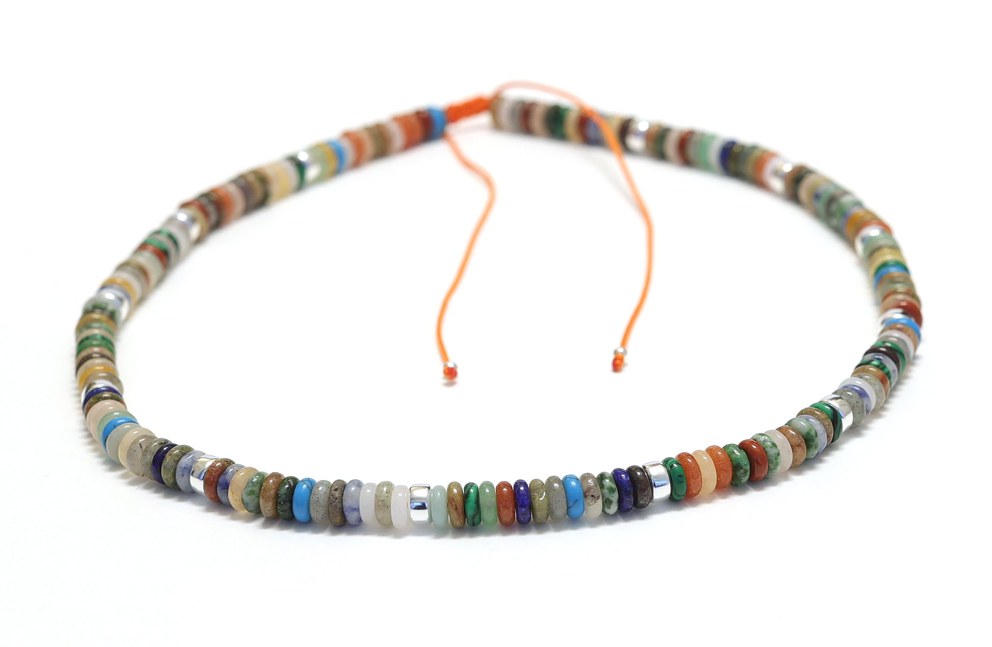 Collier Unisexe réglable collection Caroline en mix de Pierre