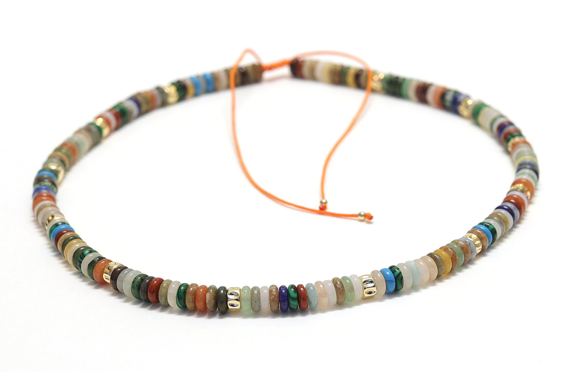 Collier Unisexe réglable collection Caroline en mix de Pierre