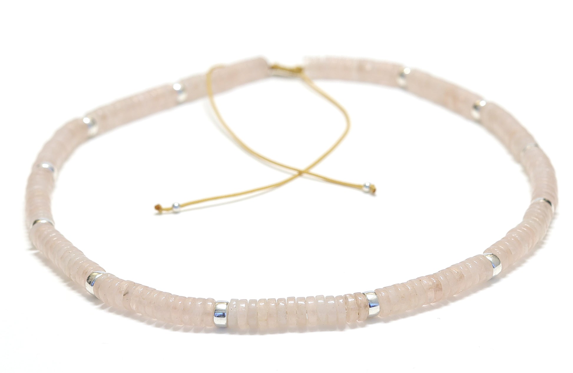 Collier Unisexe réglable collection Caroline en pierre de Quartz