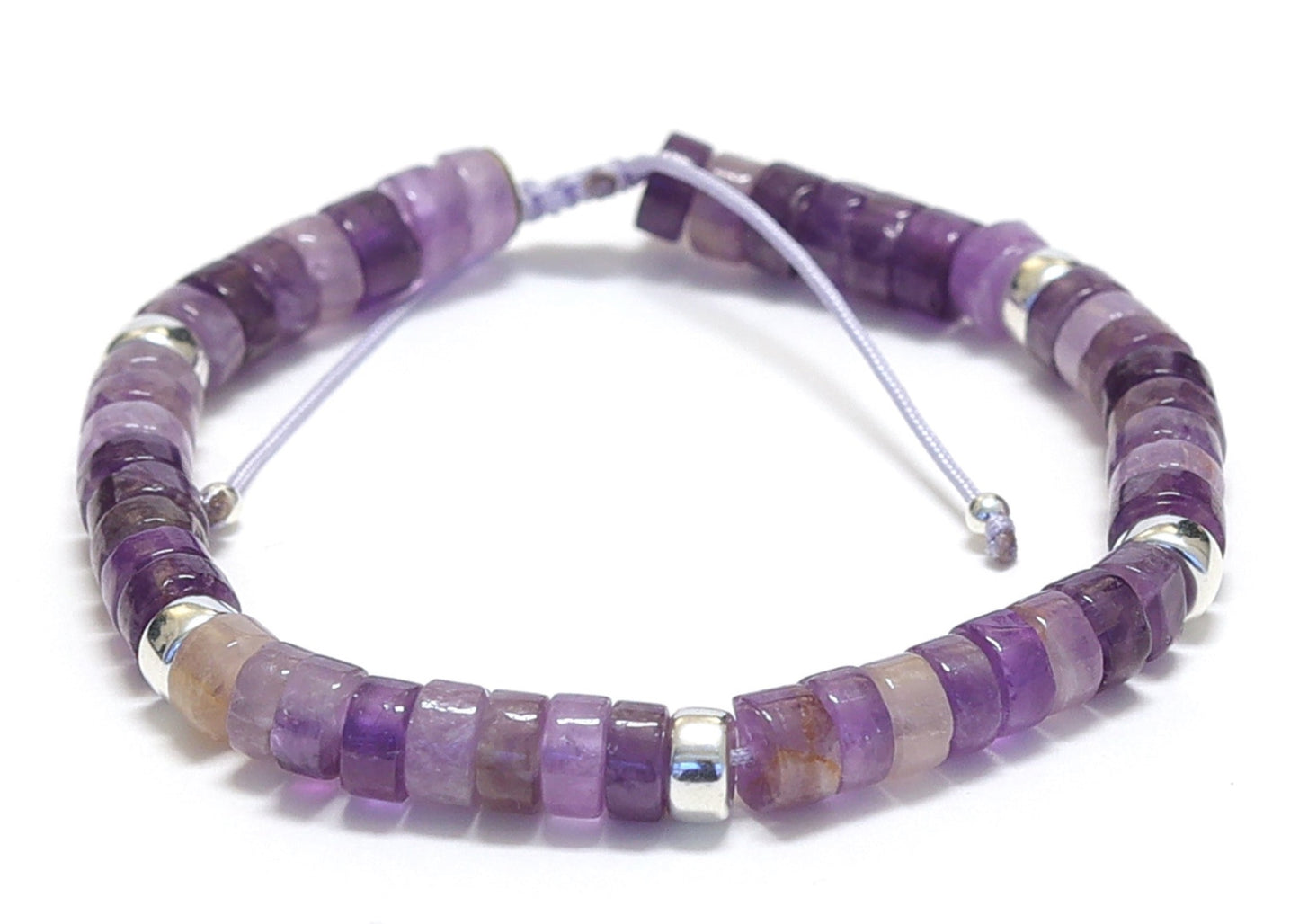 bracelet violet, bracelet femme, améthyste