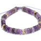 bracelet violet, bracelet femme, améthyste
