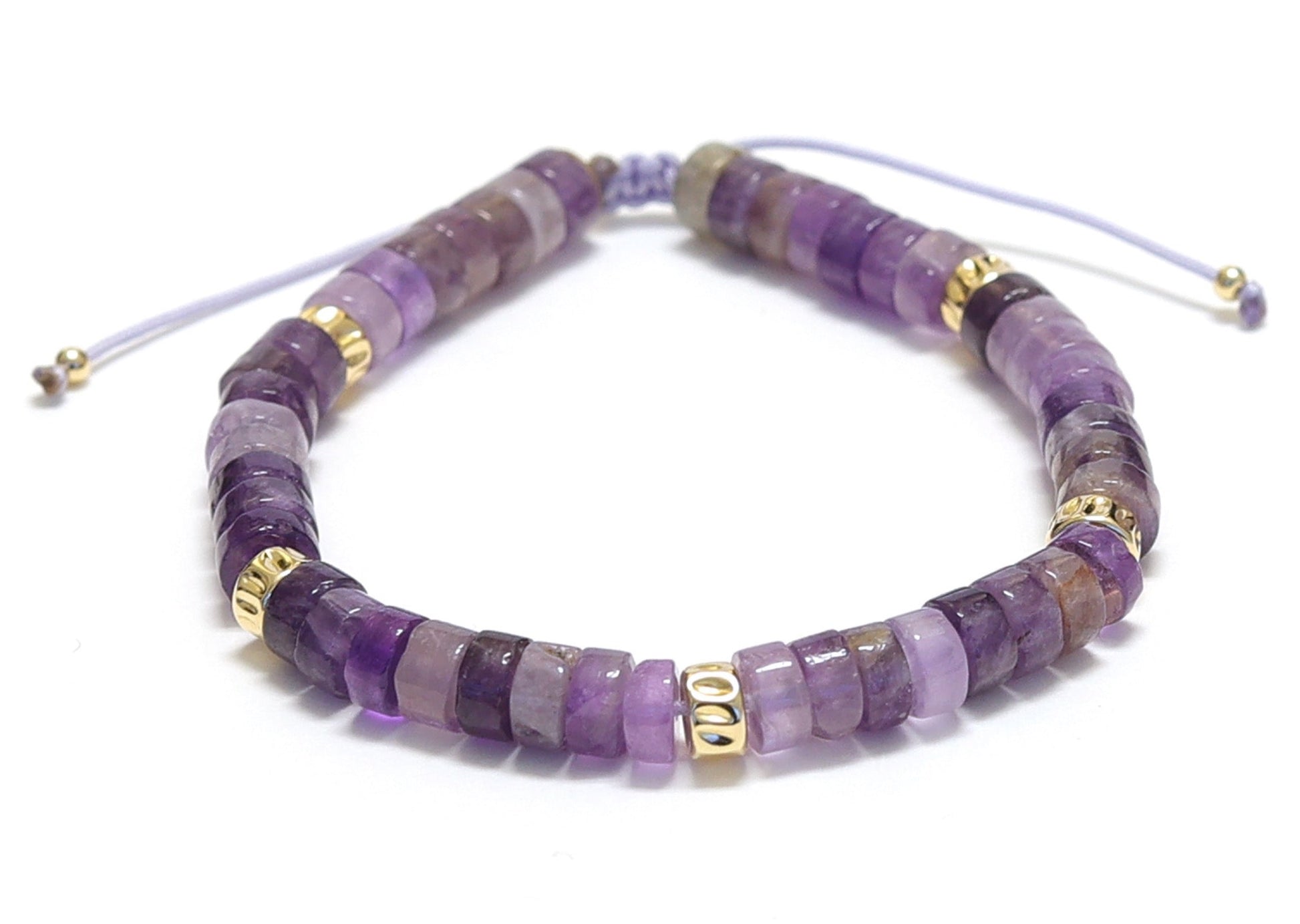 bracelet violet, bracelet femme, améthyste