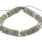 Bracelet unisexe en pierre de labradorite, réglable