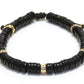 Bracelet unisexe réglable en pierre d'Onyx