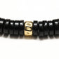 Bracelet unisexe réglable en pierre d'Onyx