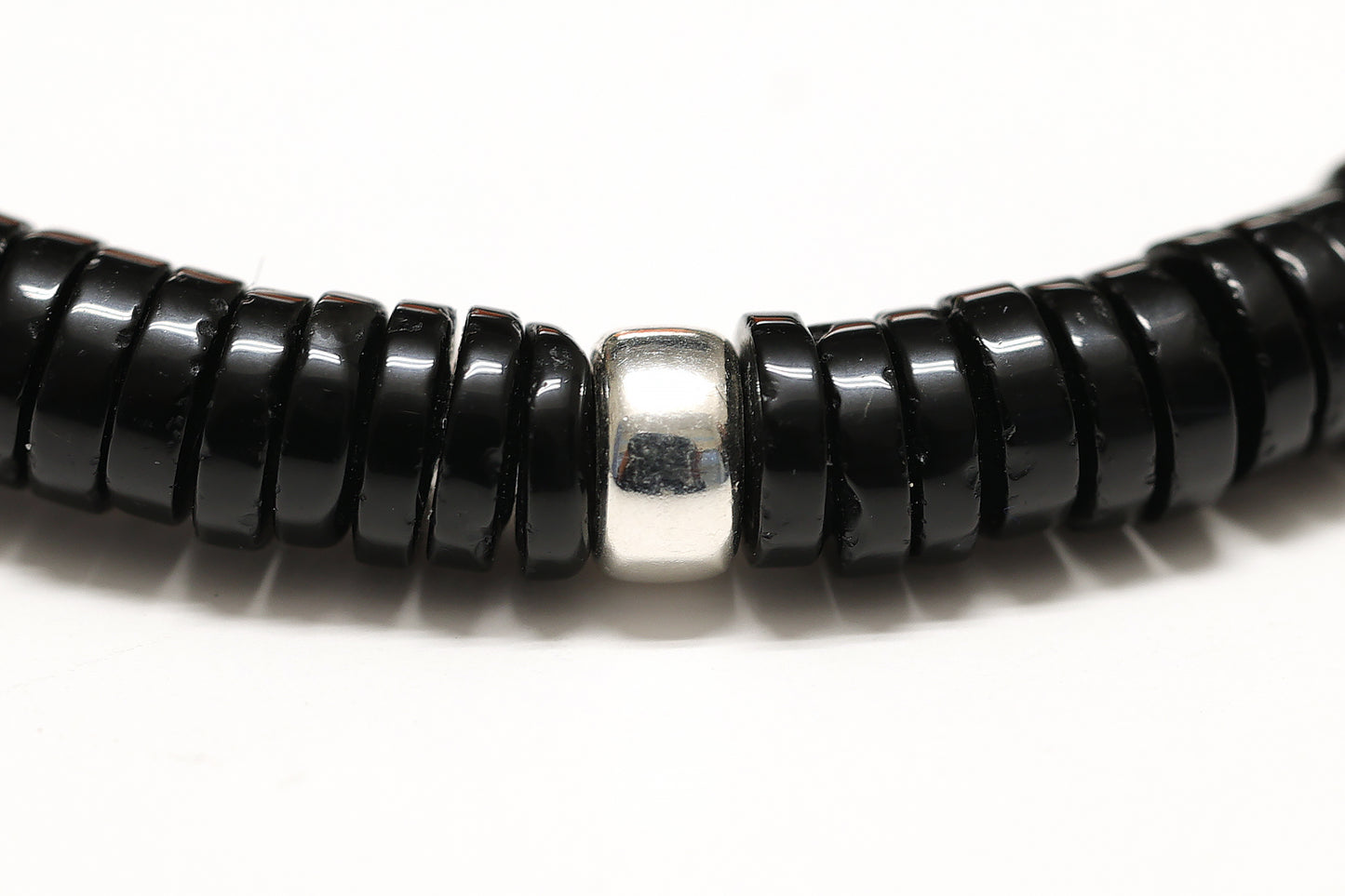 Bracelet unisexe réglable en pierre d'Onyx