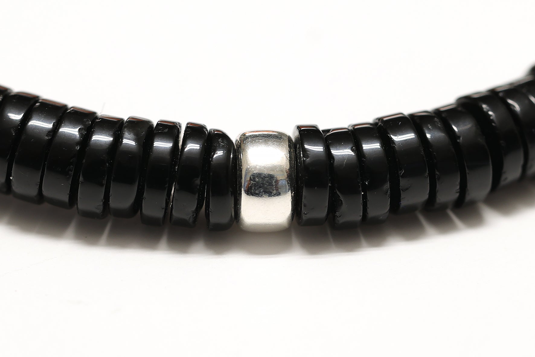 Bracelet unisexe réglable en pierre d'Onyx