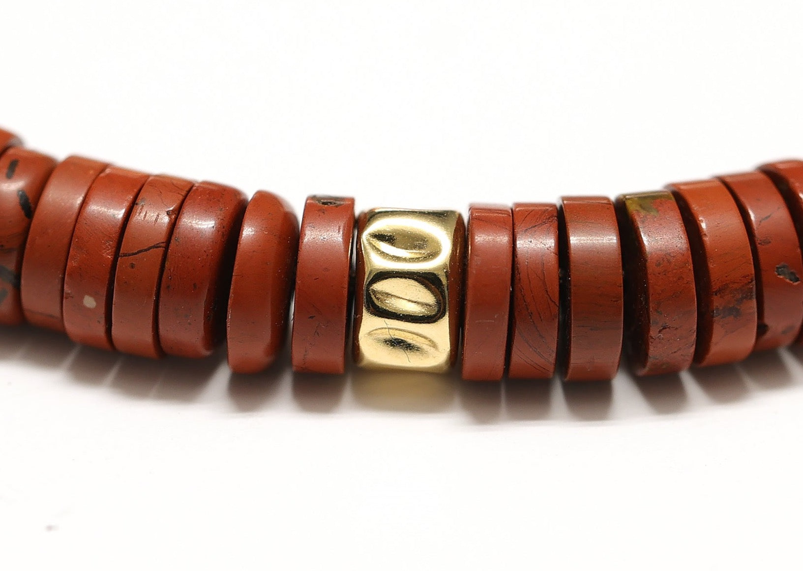 bracelets unisexe en pierre de jaspe, réglable