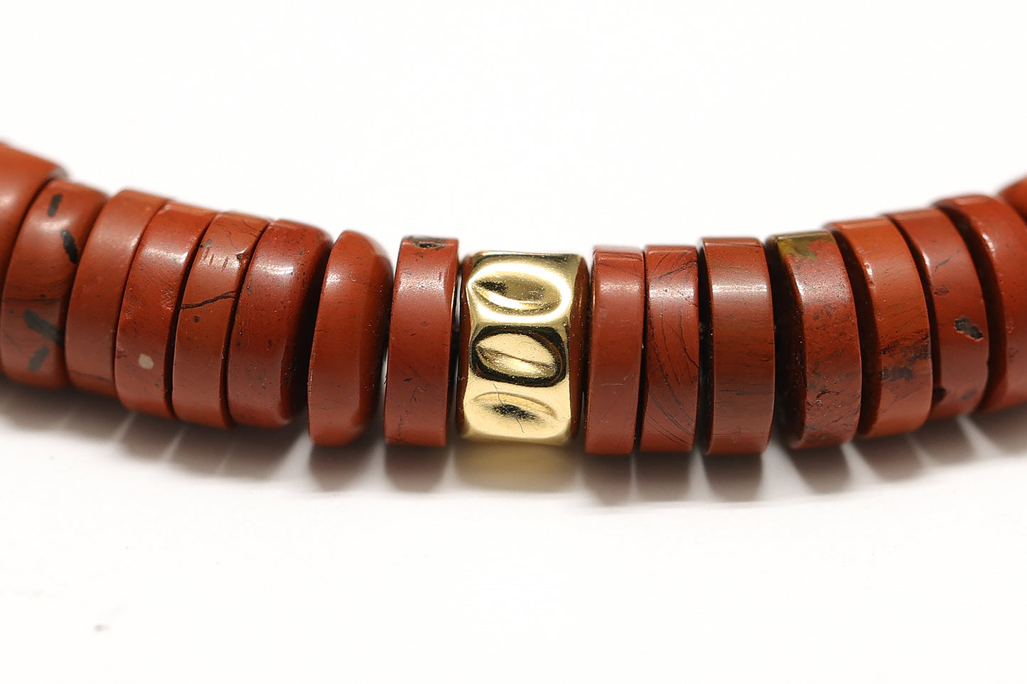 Collier Unisexe réglable collection Caroline en pierre de Jaspe
