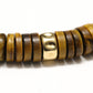 Collier Unisexe réglable collection Caroline en pierre d'Oeil de tigre