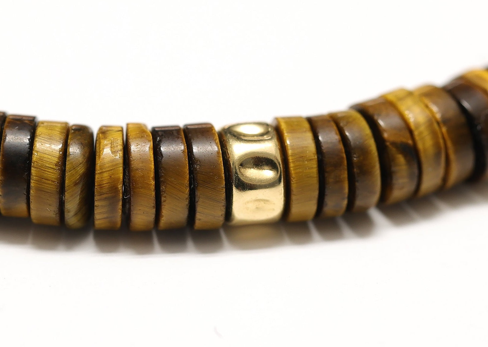 Collier Unisexe réglable collection Caroline en pierre d'Oeil de tigre