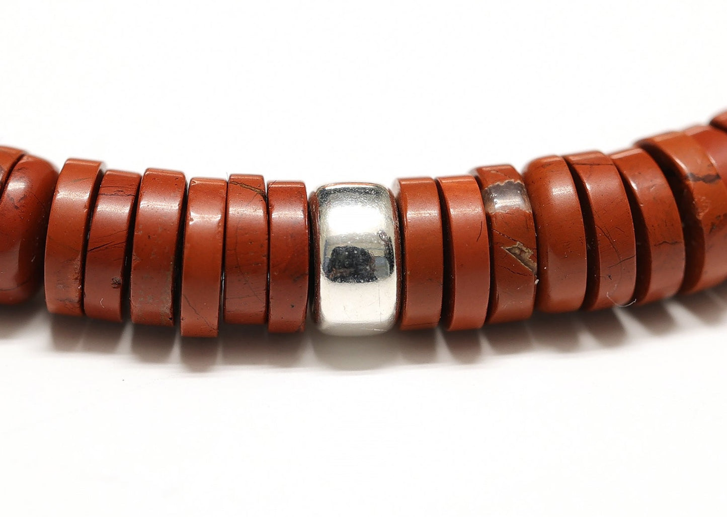 bracelets unisexe en pierre de jaspe, réglable