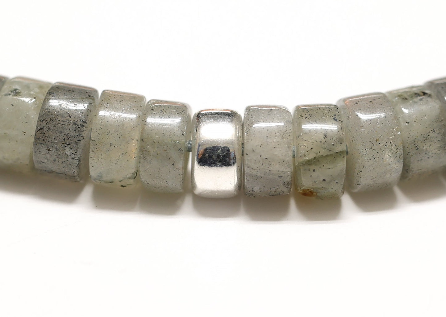 Bracelet unisexe en pierre de labradorite, réglable